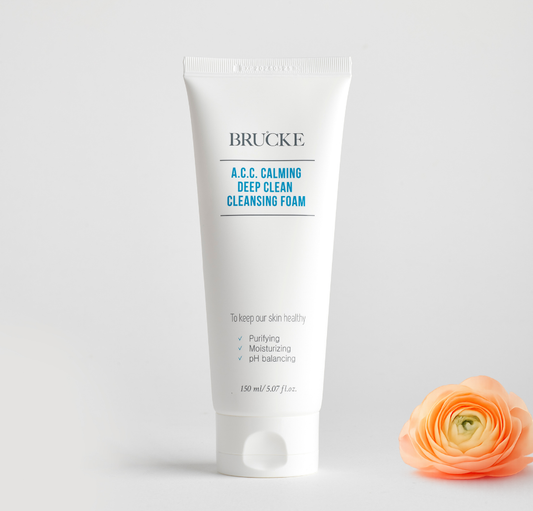 Brucke A.C.C. Calming Deep Clean Cleansing Foam – Detergente viso delicato riequilibrante pH (150 ml)